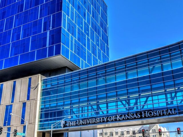 Image of the outside of the University of Kansas Hospital
