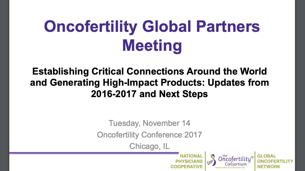 Global Partners Meeting OCC 2017 cover
