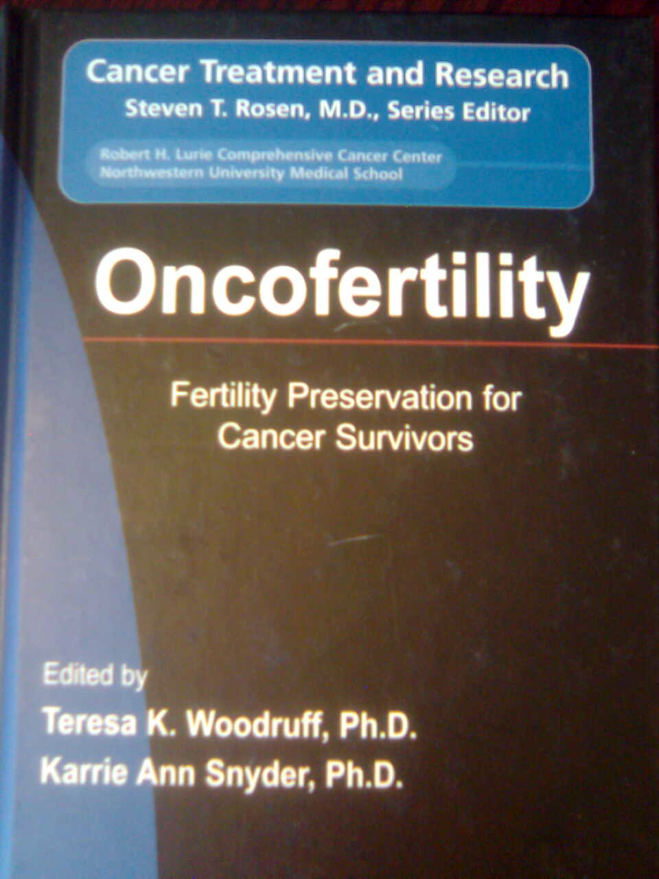 Cover of the Oncofertility book reviewed by Dr. Jared Robins in the journal Fertility and Sterility